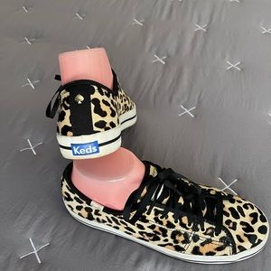 COPY - Kate Spade-x Keds calf hair sneakers- size 7M